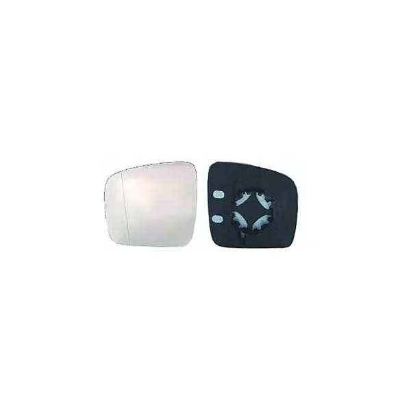 Miroir Glace rétroviseur gauche pour VOLKSWAGEN TRANSPORTER T5, 2003-2009, asphérique, à clipser