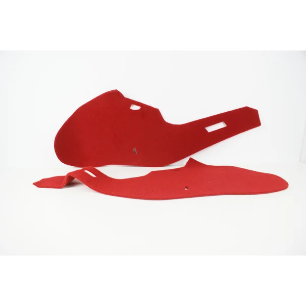 MOQUETTE ROUGE CONSOLE CENTRALE PEUGEOT 205 GTI CTI PHASE 2 KIT DE 2