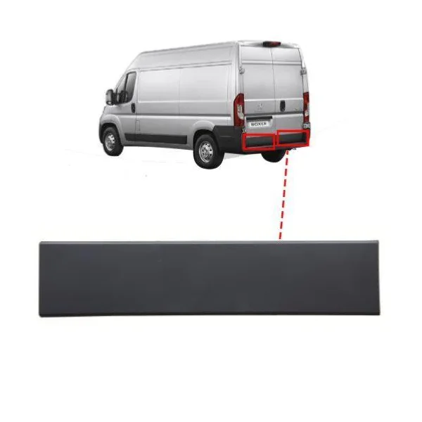 Moulure baguette sur porte arrière droite pour PEUGEOT BOXER II ph.2 2014-2023, 82cm, Noire, Neuve