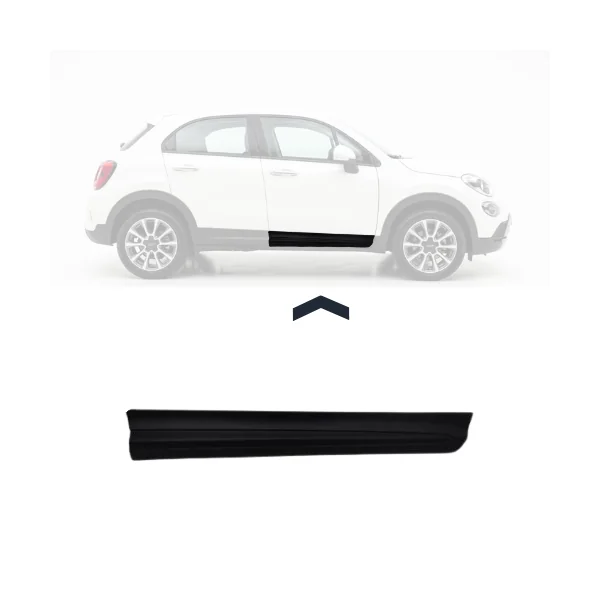 Moulure porte avant droite pour FIAT 500X 2018-2023, noire, Neuve