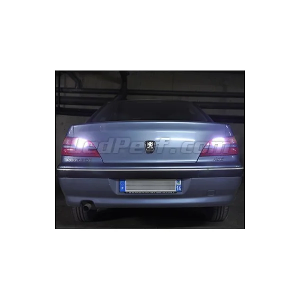 Pack leds (blanc 6000K) feux de recul pour Peugeot 406