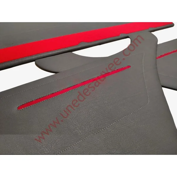 PANNEAUX DE PORTES AVANT ARRIÈRE SIMILI CUIR ANTHRACITE PEUGEOT 205 GTI PHASE 1 KIT DE 4