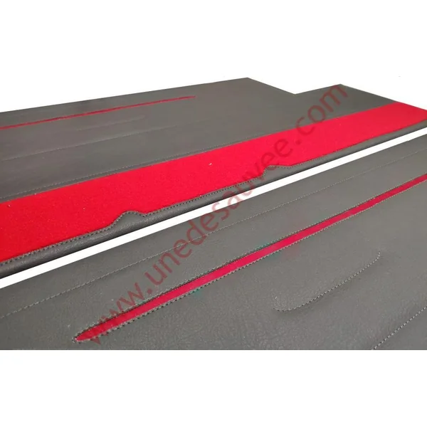 PANNEAUX DE PORTES AVANT ARRIÈRE SIMILI CUIR ANTHRACITE PEUGEOT 205 GTI PHASE 1 KIT DE 4