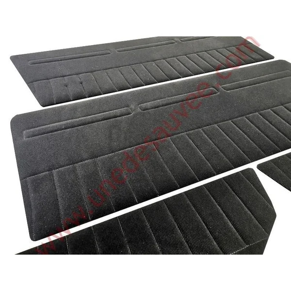 PANNEAUX DE PORTES AVANT ARRIÈRE TISSU COTELE NOIR RENAULT 5 TL KIT DE 4