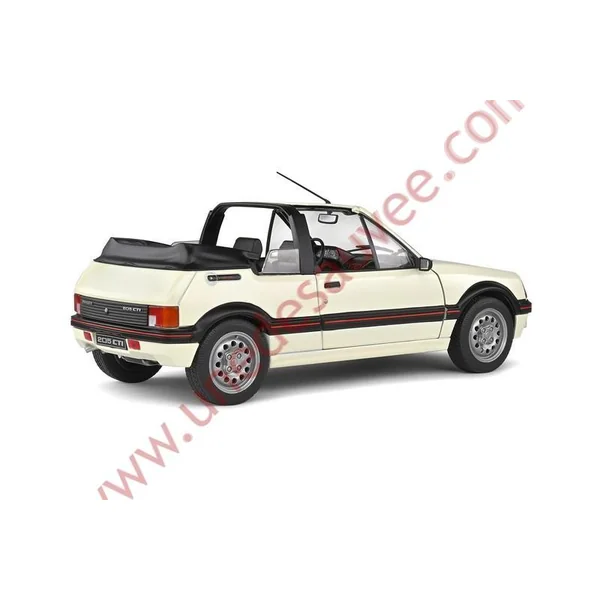 PEUGEOT 205 CTI 1.6 BLANC MEIJE 1986 1/18 VOITURE MINIATURE SOLIDO
