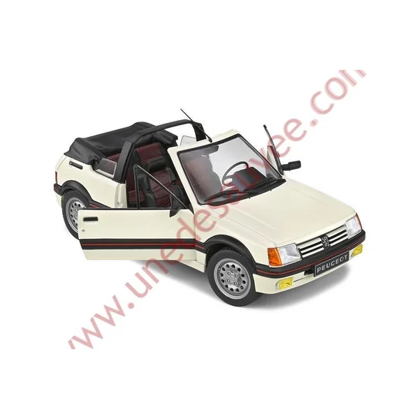 PEUGEOT 205 CTI 1.6 BLANC MEIJE 1986 1/18 VOITURE MINIATURE SOLIDO