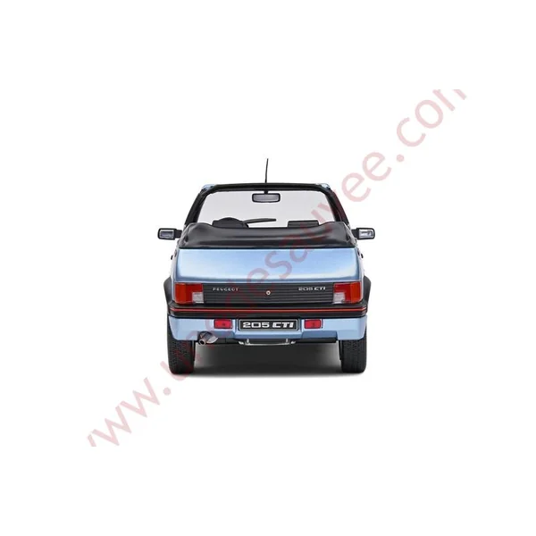 PEUGEOT 205 CTI 1.6 BLEU AZZURO 1989 1/18 VOITURE MINIATURE SOLIDO
