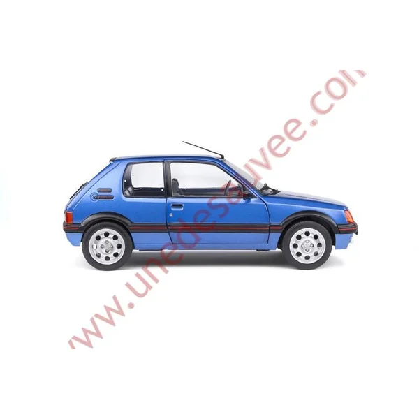 PEUGEOT 205 GTI 1.9 BLEU MIAMI 1988 1/18 VOITURE MINIATURE SOLIDO