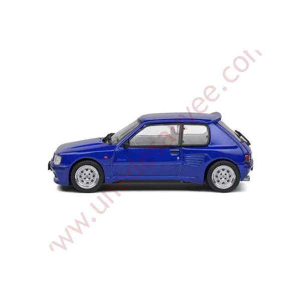 PEUGEOT 205 GTI DIMMA BLEU 1989 1/43 VOITURE MINIATURE SOLIDO