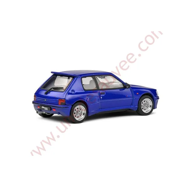 PEUGEOT 205 GTI DIMMA BLEU 1989 1/43 VOITURE MINIATURE SOLIDO