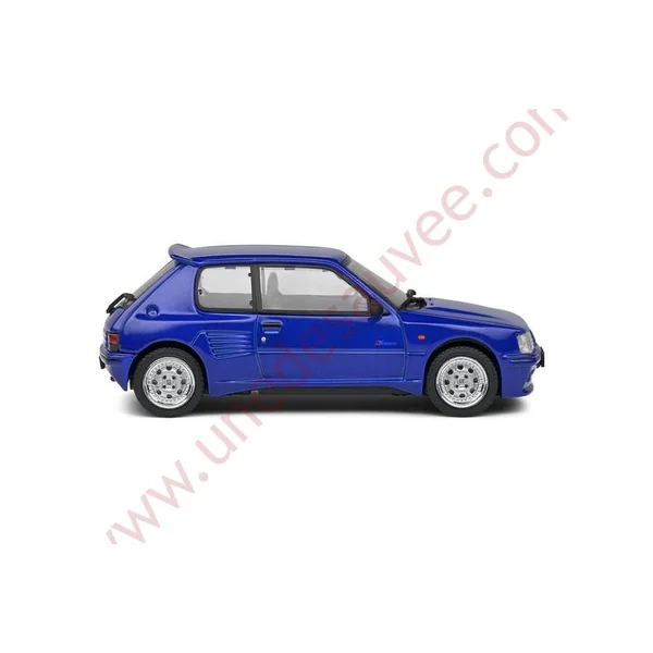 PEUGEOT 205 GTI DIMMA BLEU 1989 1/43 VOITURE MINIATURE SOLIDO