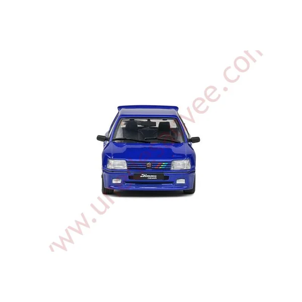PEUGEOT 205 GTI DIMMA BLEU 1989 1/43 VOITURE MINIATURE SOLIDO