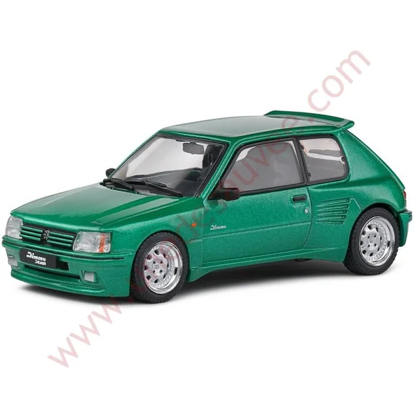 PEUGEOT 205 GTI DIMMA VERT FLUORITE 1992 1/43 VOITURE MINIATURE SOLIDO