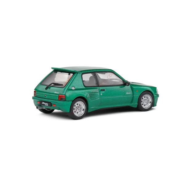 PEUGEOT 205 GTI DIMMA VERT FLUORITE 1992 1/43 VOITURE MINIATURE SOLIDO