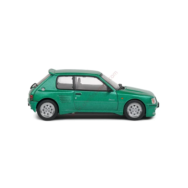 PEUGEOT 205 GTI DIMMA VERT FLUORITE 1992 1/43 VOITURE MINIATURE SOLIDO