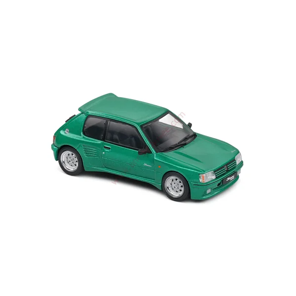 PEUGEOT 205 GTI DIMMA VERT FLUORITE 1992 1/43 VOITURE MINIATURE SOLIDO