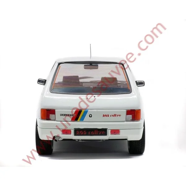 PEUGEOT 205 RALLYE 1.3 BLANCHE 1988 1/18 VOITURE MINIATURE SOLIDO