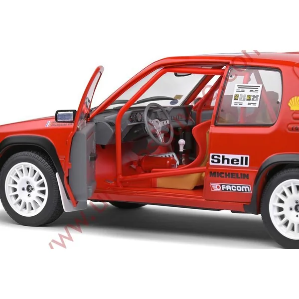 PEUGEOT 205 RALLYE PTS 1.3 1990 1/18 VOITURE MINIATURE SOLIDO TOUR DE CORSE ROUGE
