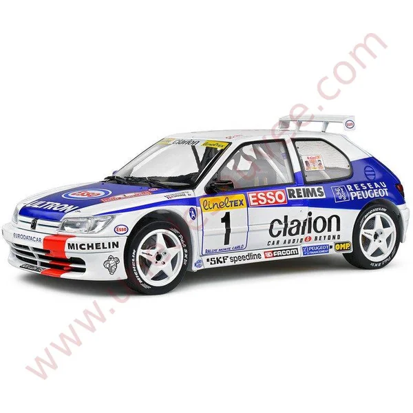 PEUGEOT 306 MAXI BLANCHE 1996 1/18 VOITURE MINIATURE SOLIDO