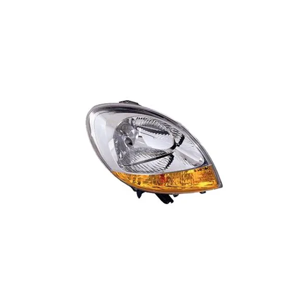 Phare Optique avant droit pour NISSAN KUBISTAR, 2003-2010, H4, chromé, feu clignotant orange, Neuf