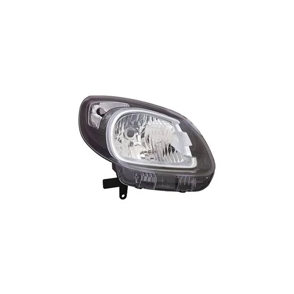 Phare Optique avant droit pour RENAULT KANGOO II phase 2 2013-2020, H4, noir, Neuf
