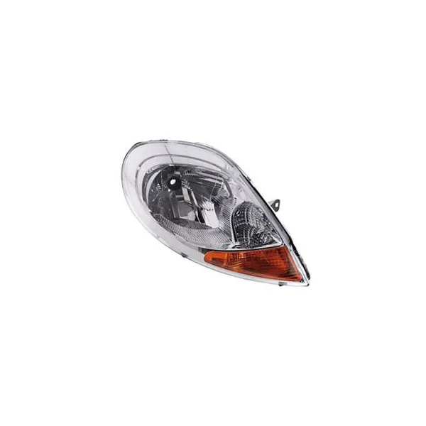 Phare Optique avant droit pour RENAULT TRAFIC II phase 2 2006-2014, H4, feu clignotant orange, Neuf