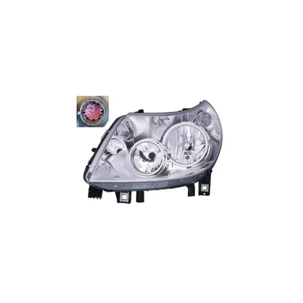 Phare Optique avant gauche pour FIAT DUCATO Camping-car 3 phase 1, 2011-2014, H7+H15+PY21, avec feu diurne, Neuf