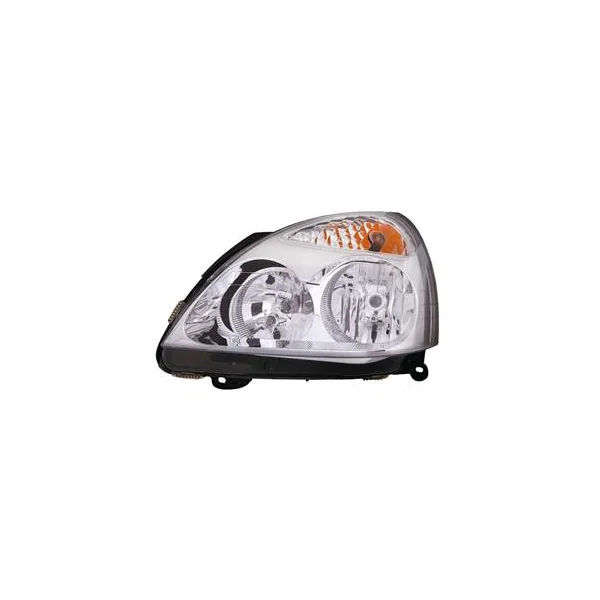 Phare Optique avant gauche pour RENAULT CLIO II CAMPUS, 2009-2012, H7+H1, fond chromé, Neuf