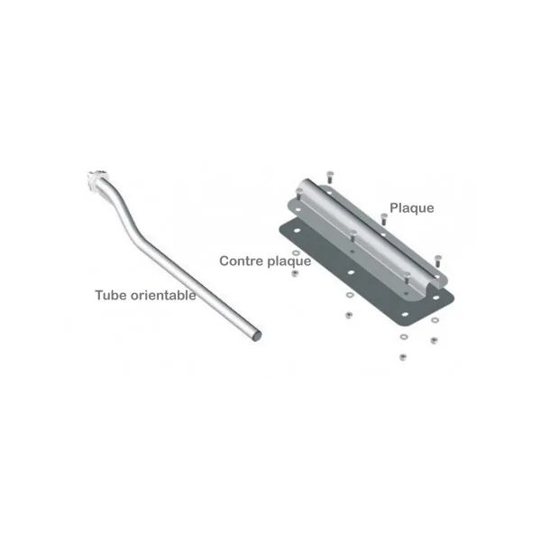 Plaque de fixation et contre plaque pour aile