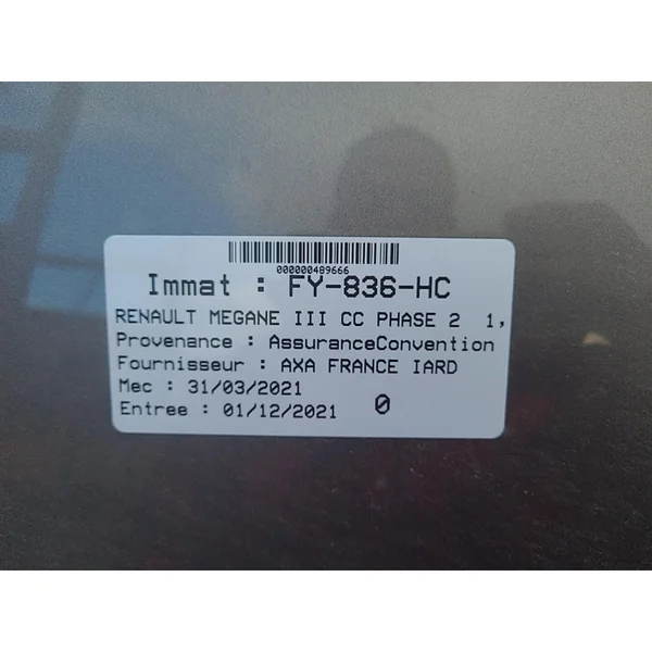 Poignee interieur arriere gauche RENAULT GRAND SCENIC 4