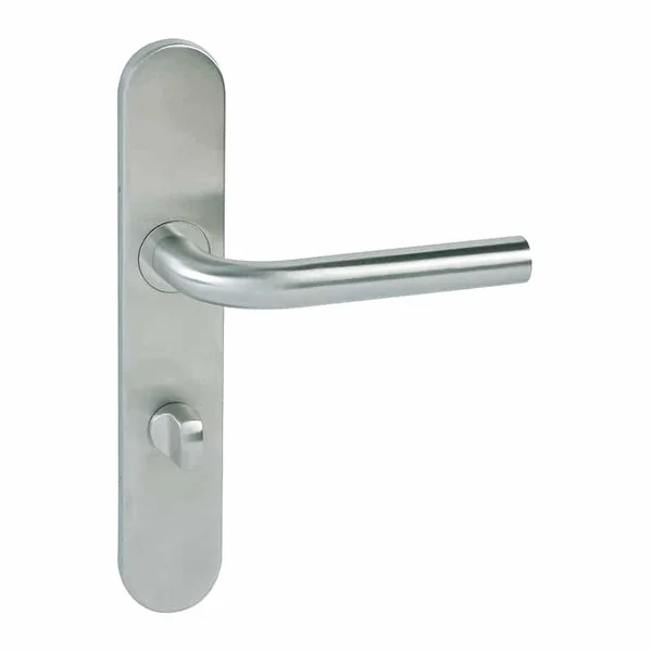 Poignées de porte intérieure à condamnation avec voyant en inox L-Line