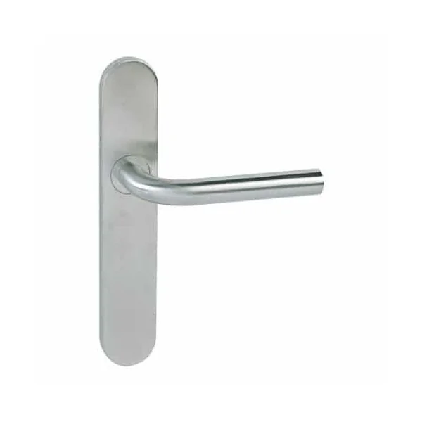 Poignées porte entrée fixe clé I en inox L-Line