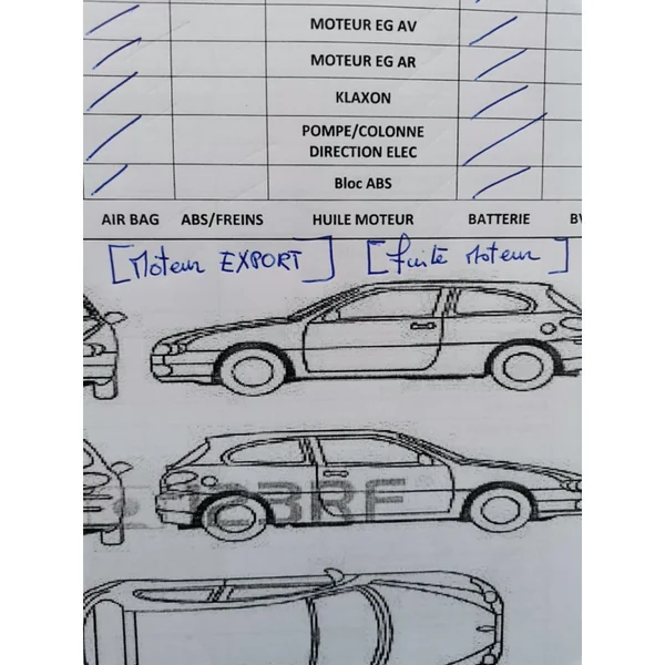 Porte boite a gants CITROEN C4 PICASSO 1