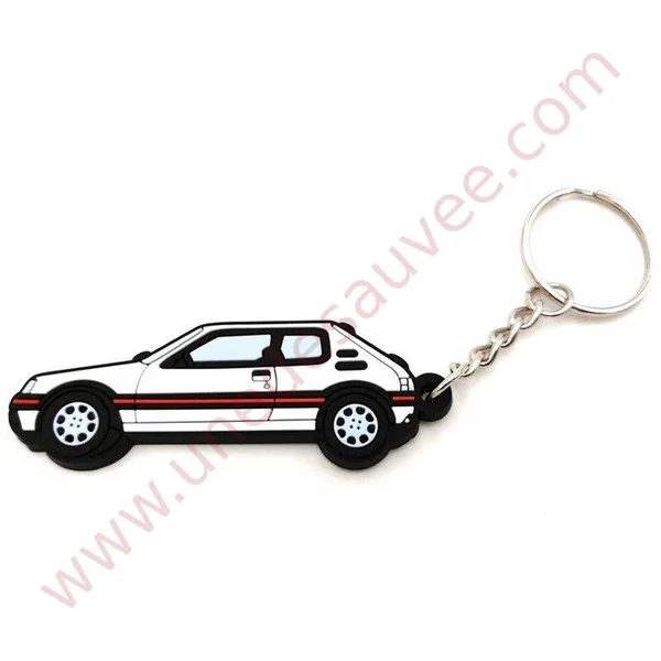 PORTE-CLÉ PEUGEOT 205 GTI BLANC MEIJE