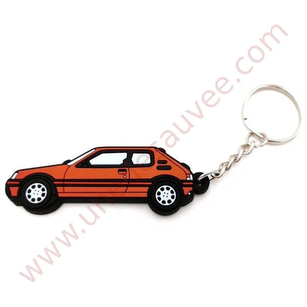PORTE-CLÉ PEUGEOT 205 GTI ROUGE VALLELUNGA