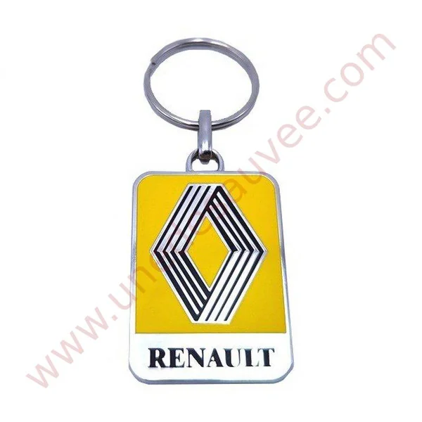 PORTE-CLÉ RENAULT JAUNE EMAILLEE YOUNGTIMER