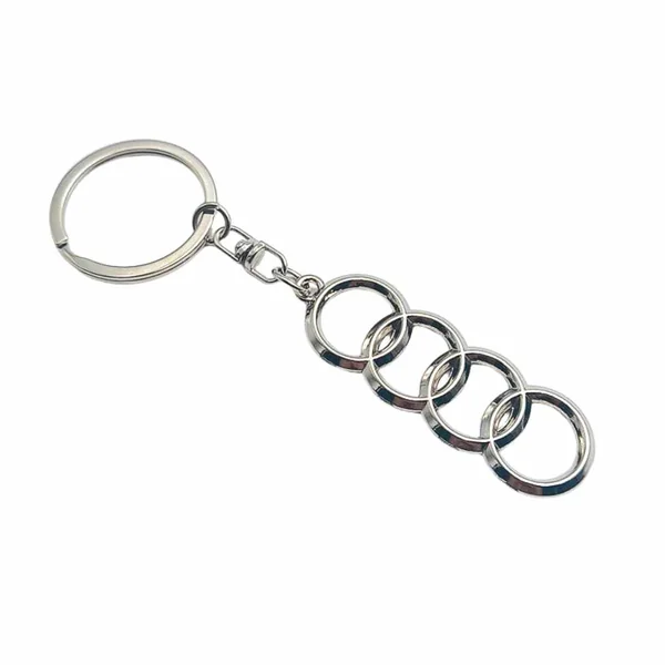Porte-clés Audi avec emblème métallique