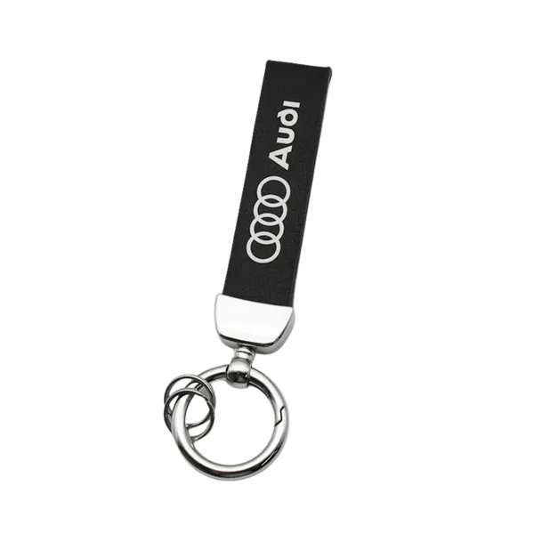 Porte-clés Audi avec emblème métallique