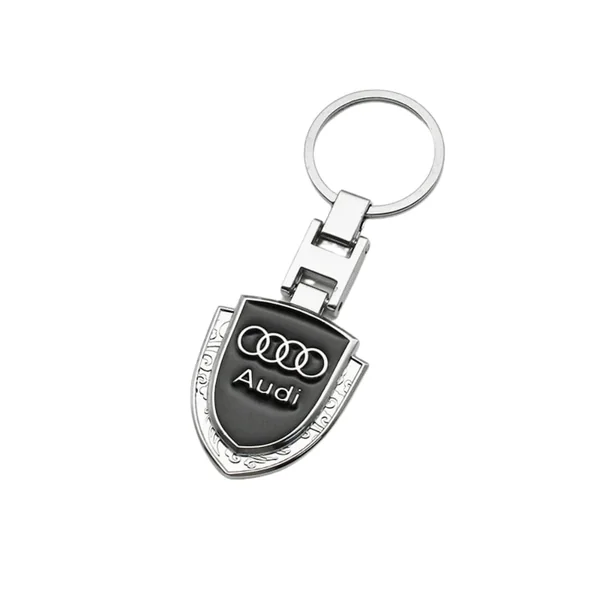 Porte-clés Audi avec emblème métallique