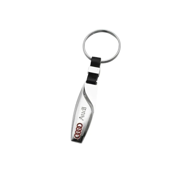 Porte-clés Audi avec emblème métallique