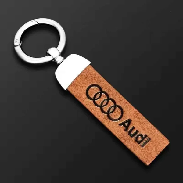 Porte-clés Audi avec lanière en cuir