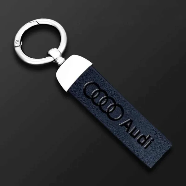 Porte-clés Audi avec lanière en cuir