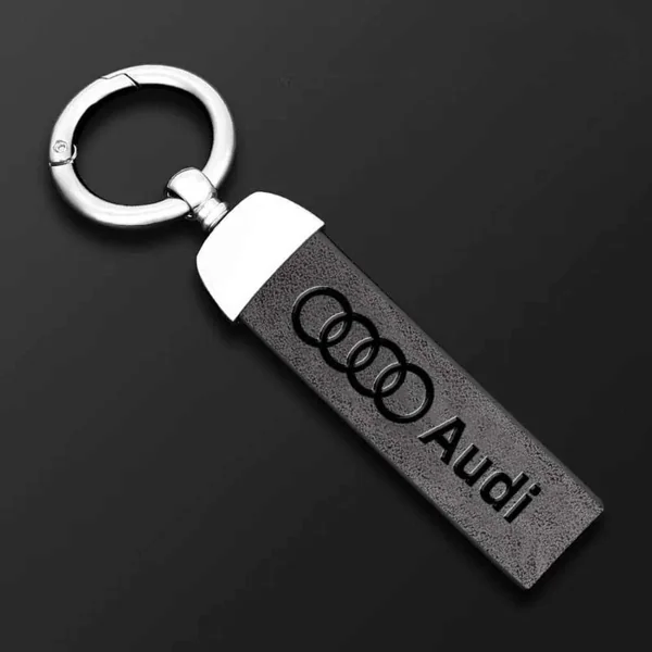 Porte-clés Audi avec lanière en cuir