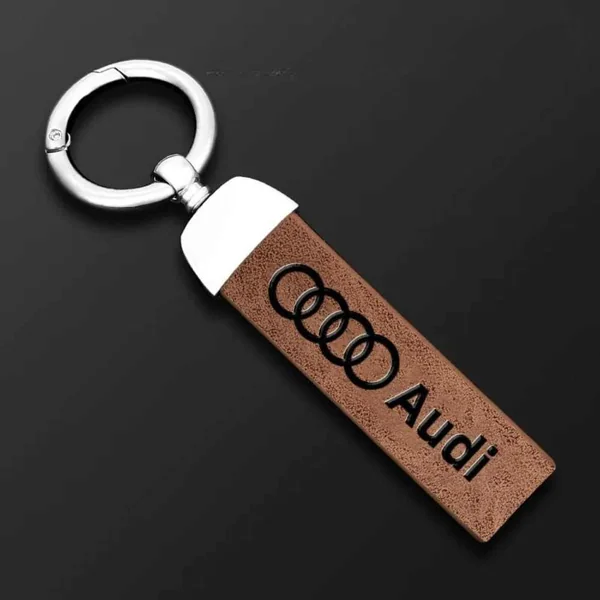 Porte-clés Audi avec lanière en cuir