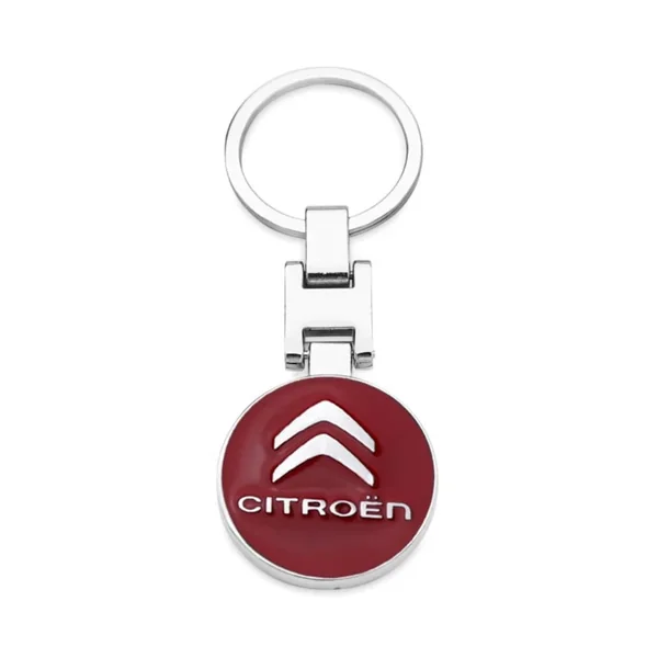 Porte-clés Citroen avec emblème métallique