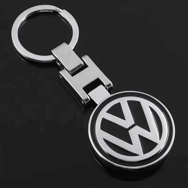 Porte-clés Volkswagen avec emblème métallique