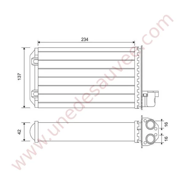 RADIATEUR DE CHAUFFAGE PEUGEOT 205 GTI CTI DIESEL TD