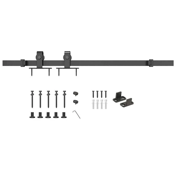 Rail meuble coulissant en acier Bario 4S - kit complet
