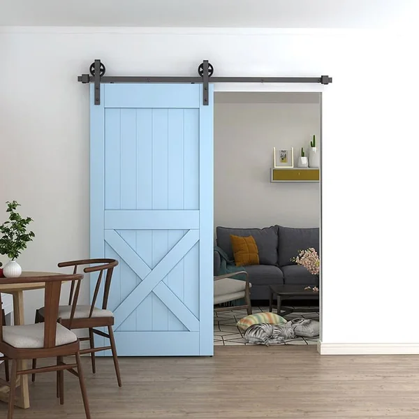 Rail porte coulissante en acier Bario 3 - kit complet