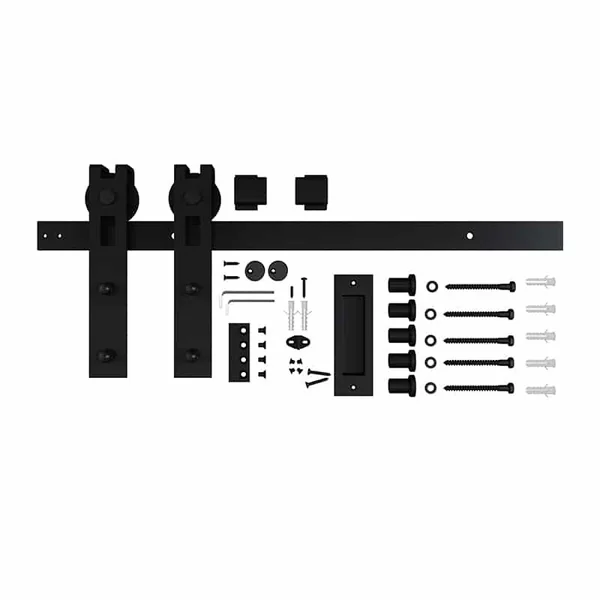 Rail porte coulissante en acier Quadrat 2 - kit complet